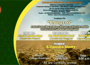 Seminar On Bhungroo - A water harvesting technique