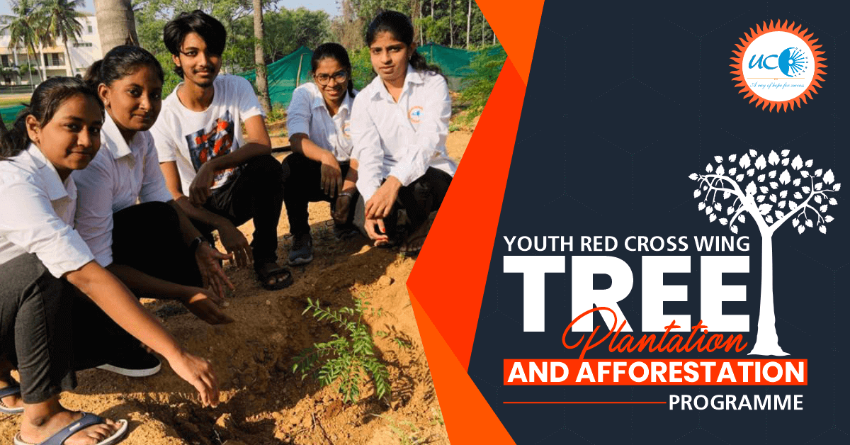 Youth Red Cross Wing - tree plantation and afforestation programme