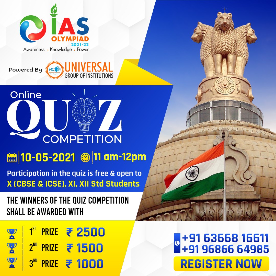 IAS Olympiad - 2021 Online Quiz Competition