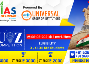 IAS Olympiad - 2021 Online Quiz Competition IAS Olympiad – 2021 Online Quiz Competition