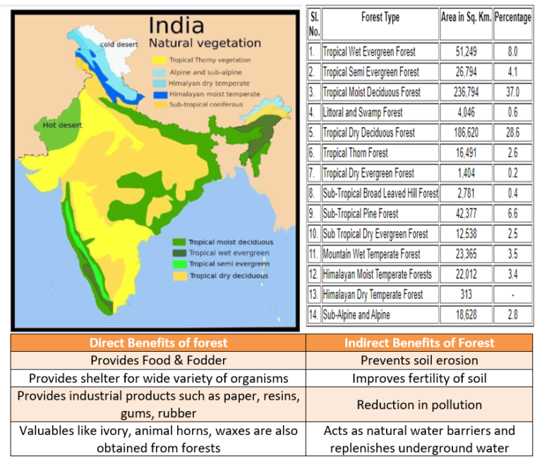 explain-briefly-about-the-forest-resources-in-india-with-the