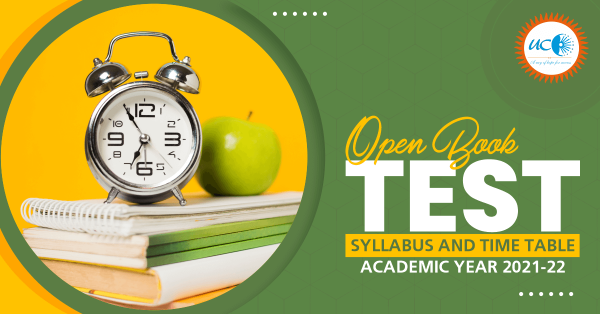 OPEN BOOK TEST SYLLABUS AND TIME TABLE ACADEMIC YEAR 2021-22