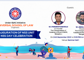 INAUGURATION OF NSS UNIT AND NSS DAY CELEBRATION