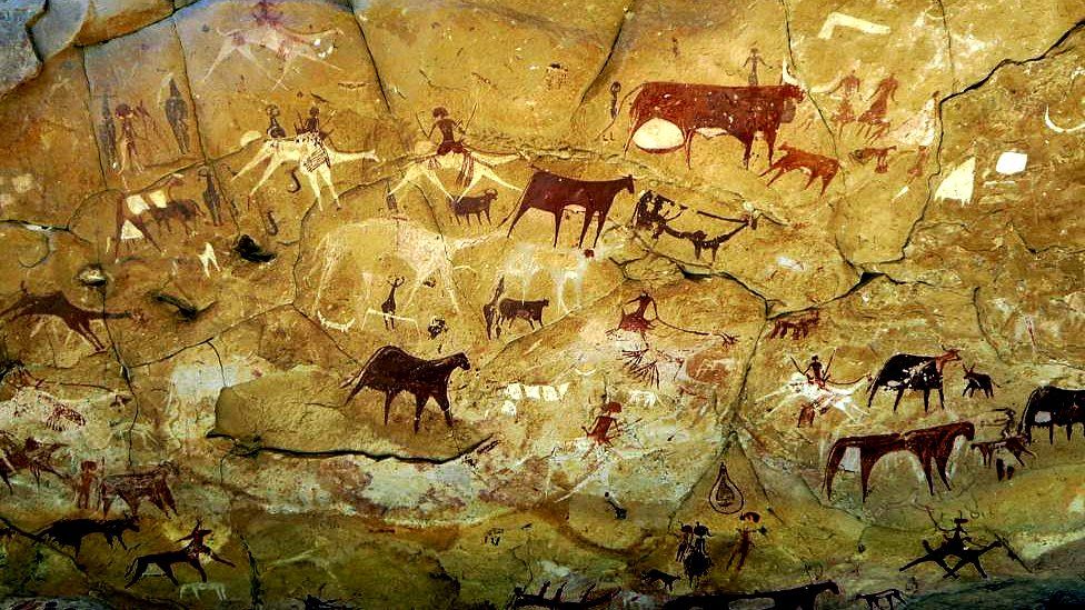 ancient indian cave paintings