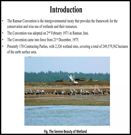 INDIA ADDS THREE MORE RAMSAR WETLANDS