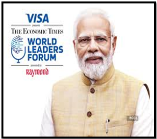 PM MODI TO BE CHIEF GUEST AT WORLD LEADERS FORUM