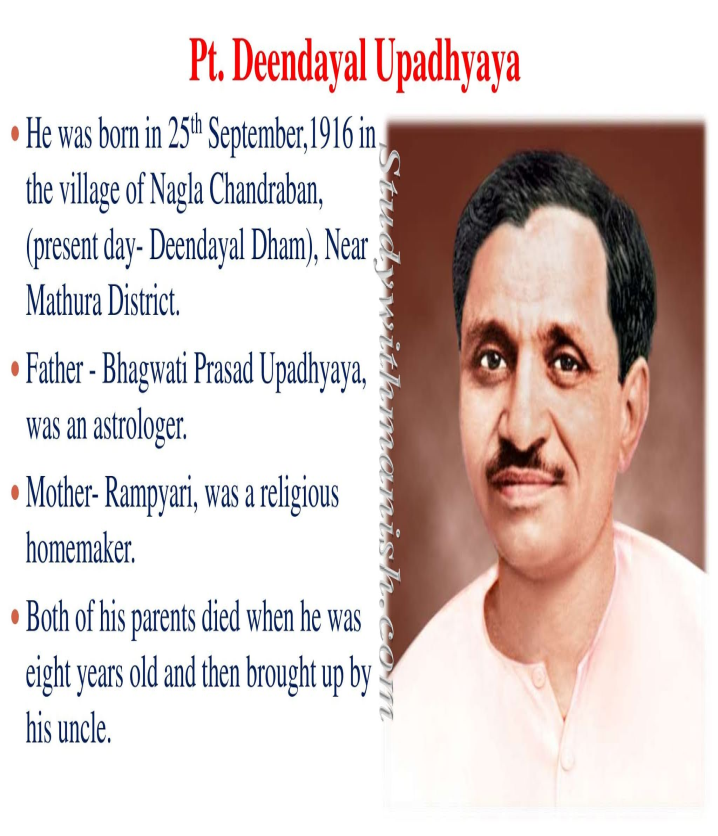 Pt.Deendayal Upadhyaya 