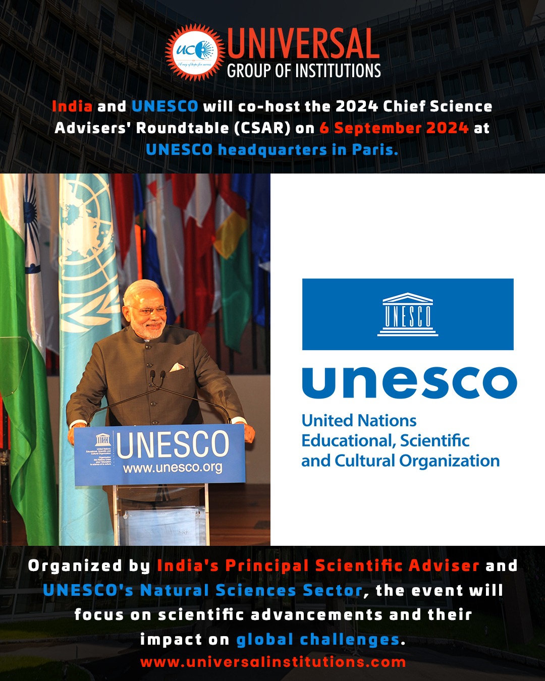 INDIA AND UNESCO CO-ORGANIZE 2024 CHIEF SCIENCE ADVISERS' ROUNDTABLE - UPSC