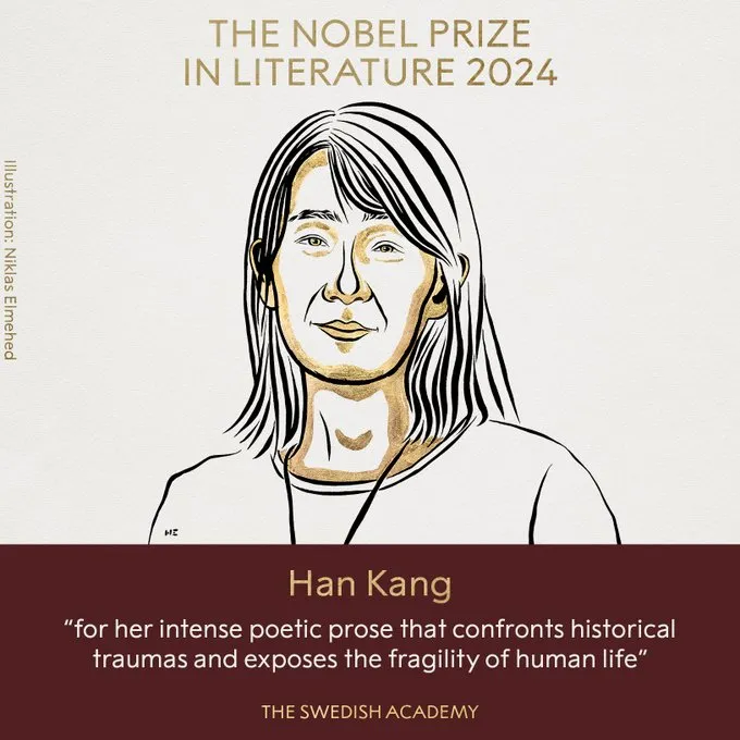 Han Kang Wins Nobel Prize for Poetic Prose