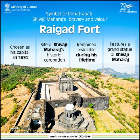 Raigad Fort Replica Honors Shivaji at Ekta Diwas Parade