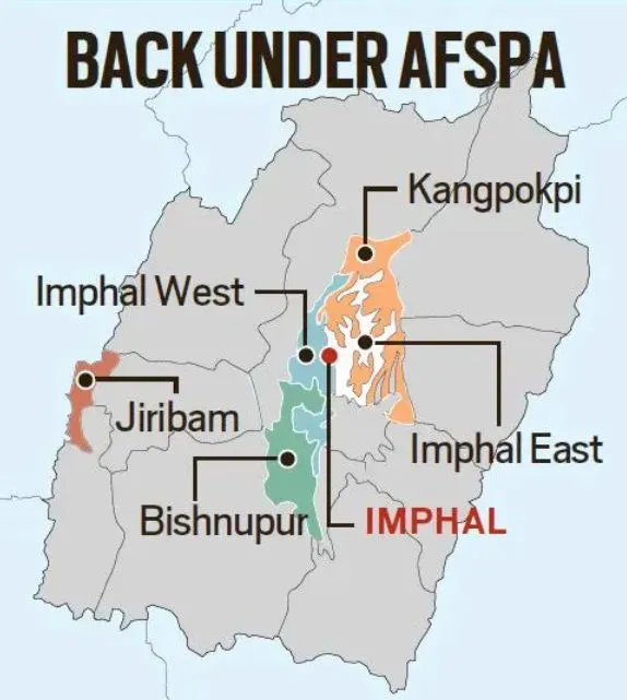 AFSPA Reimposed in Manipur to Tackle Unrest