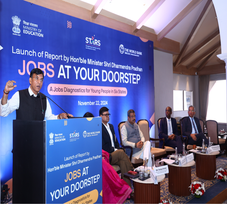 Union Minister Dharmendra Pradhan and Mandaviya Launch ‘Jobs at Your Doorstep’ Report