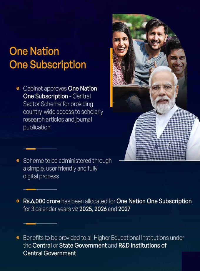 Government’s One Nation One Subscription Initiative Launched