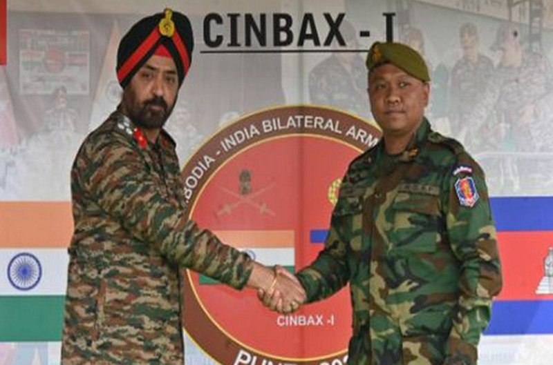 India-Cambodia Exercise CINBAX Begins in Pune