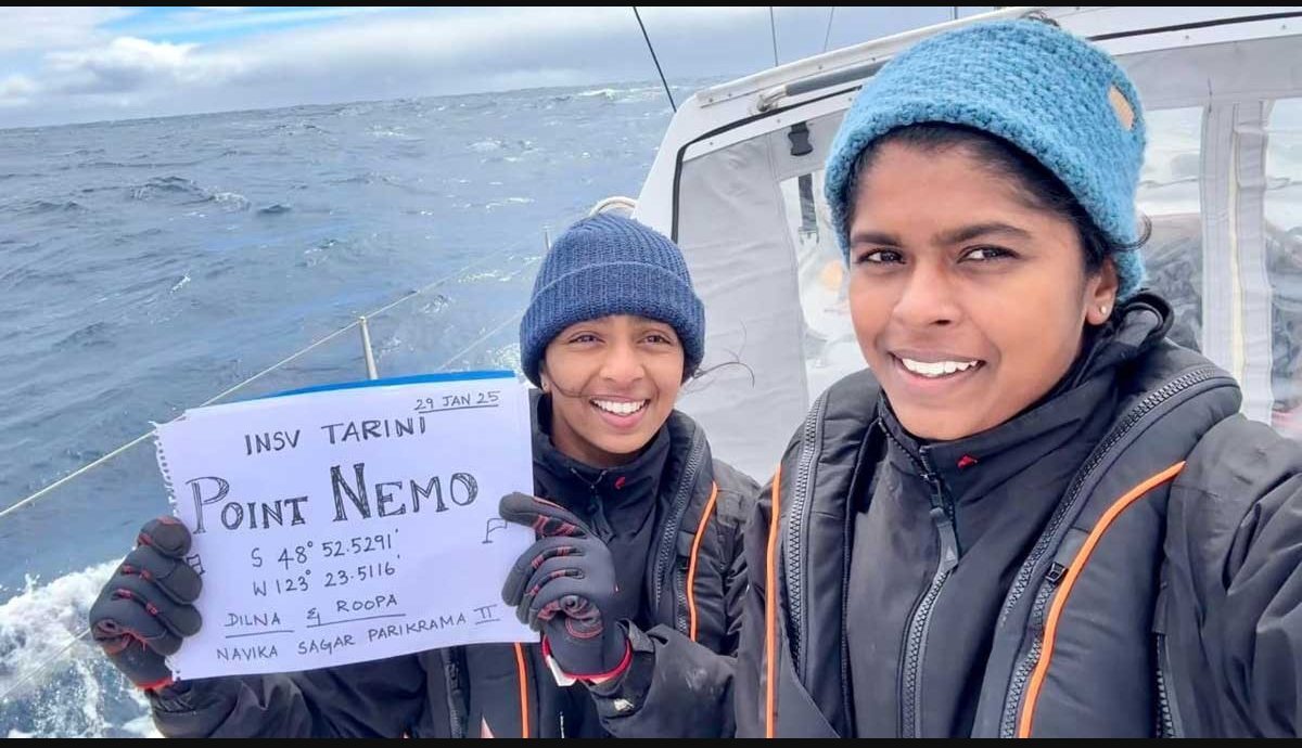 Indian Navy Officers Cross Point Nemo