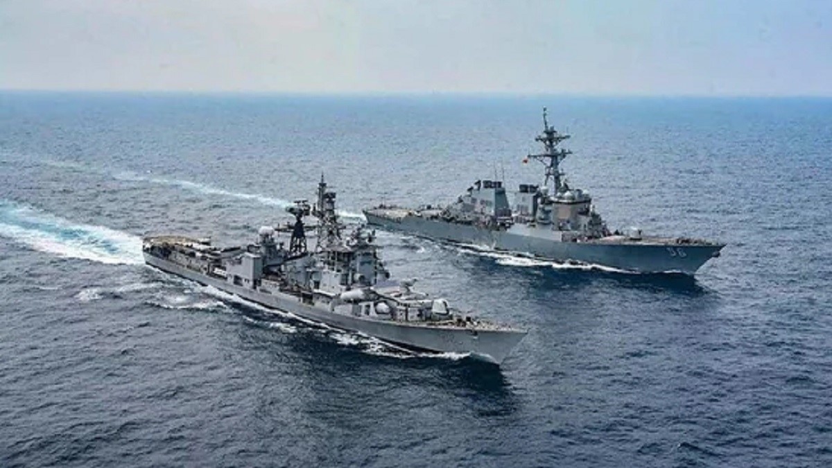 INS Mumbai Joins Multinational Exercise LA PEROUSE