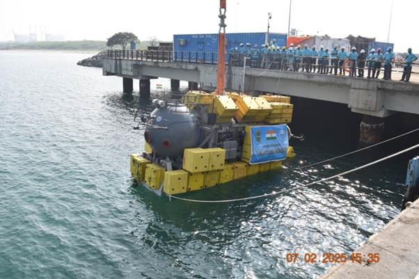 Matsya-6000: India’s Deep-Ocean Submersible Successfully Completes Wet Testing