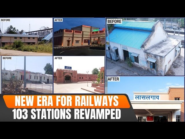 PM Modi Inaugurates 103 Amrit Bharat Railway Stations