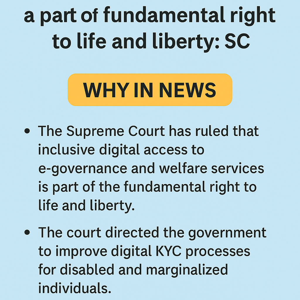 SC Declares Digital Access as Fundamental Right