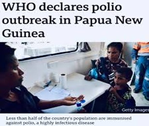 WHO Declares Polio Outbreak in Papua New Guinea