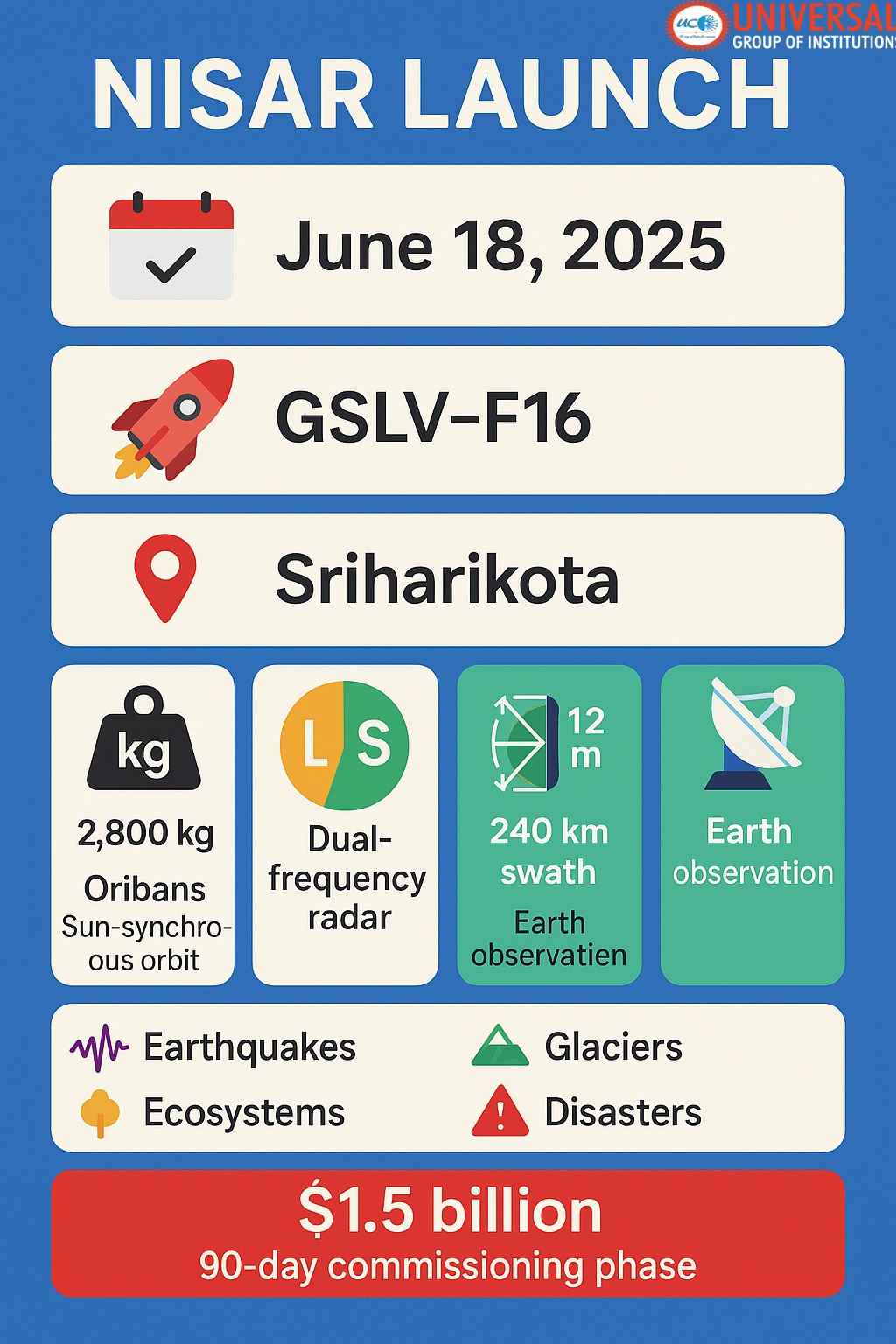 NISAR Satellite Launch: India & NASA Earth Mission