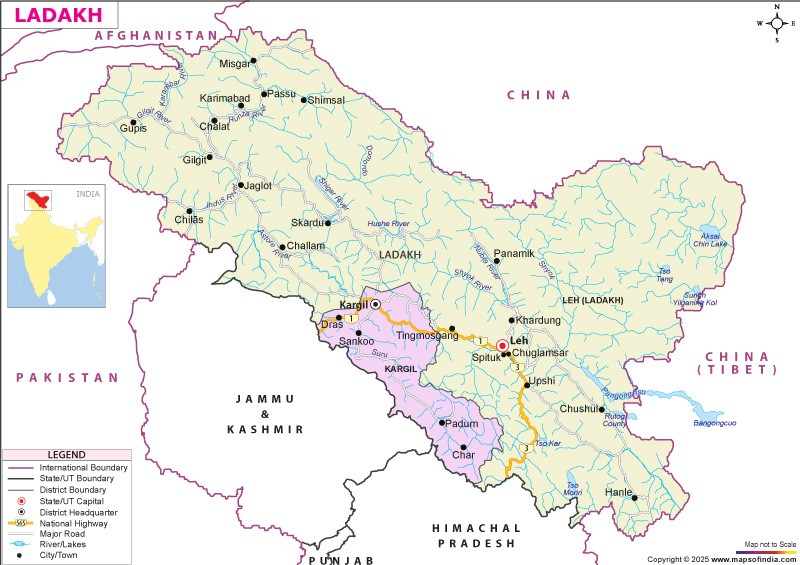 Ladakh Recognises Five Official Languages in 2025