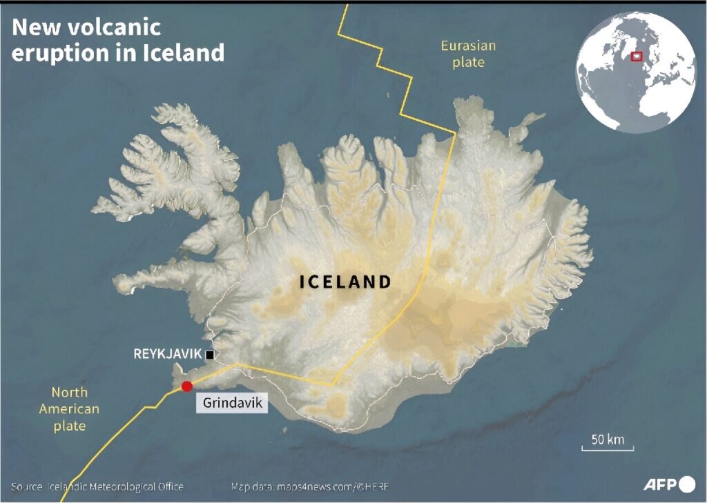 Iceland Volcano Erupts Twelfth Time Since 2021