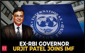 Urjit Patel Named IMF Executive Director 2025