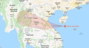 Typhoon Podul Hits Eastern Taiwan Hard
