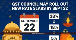 Two-Rate GST Structure Begins September 22, 2025