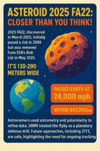 Asteroid 2025 FA22 Close Flyby: Earth's Safety Explained