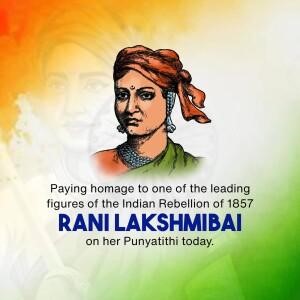 Tributes to Rani Lakshmibai on Birth Anniversary