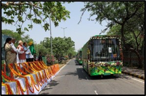 PM Flags Off Electric Buses Under PM E-Bus Sewa