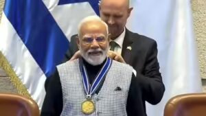 Modi Gets Israel Honour Medal